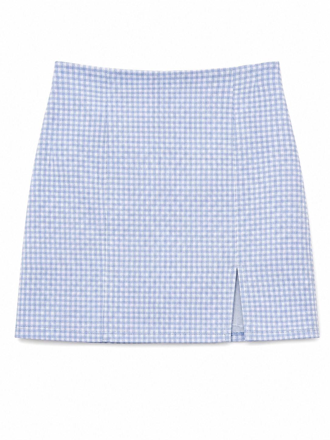 Falda FOREVER 21  Cuadros Azul