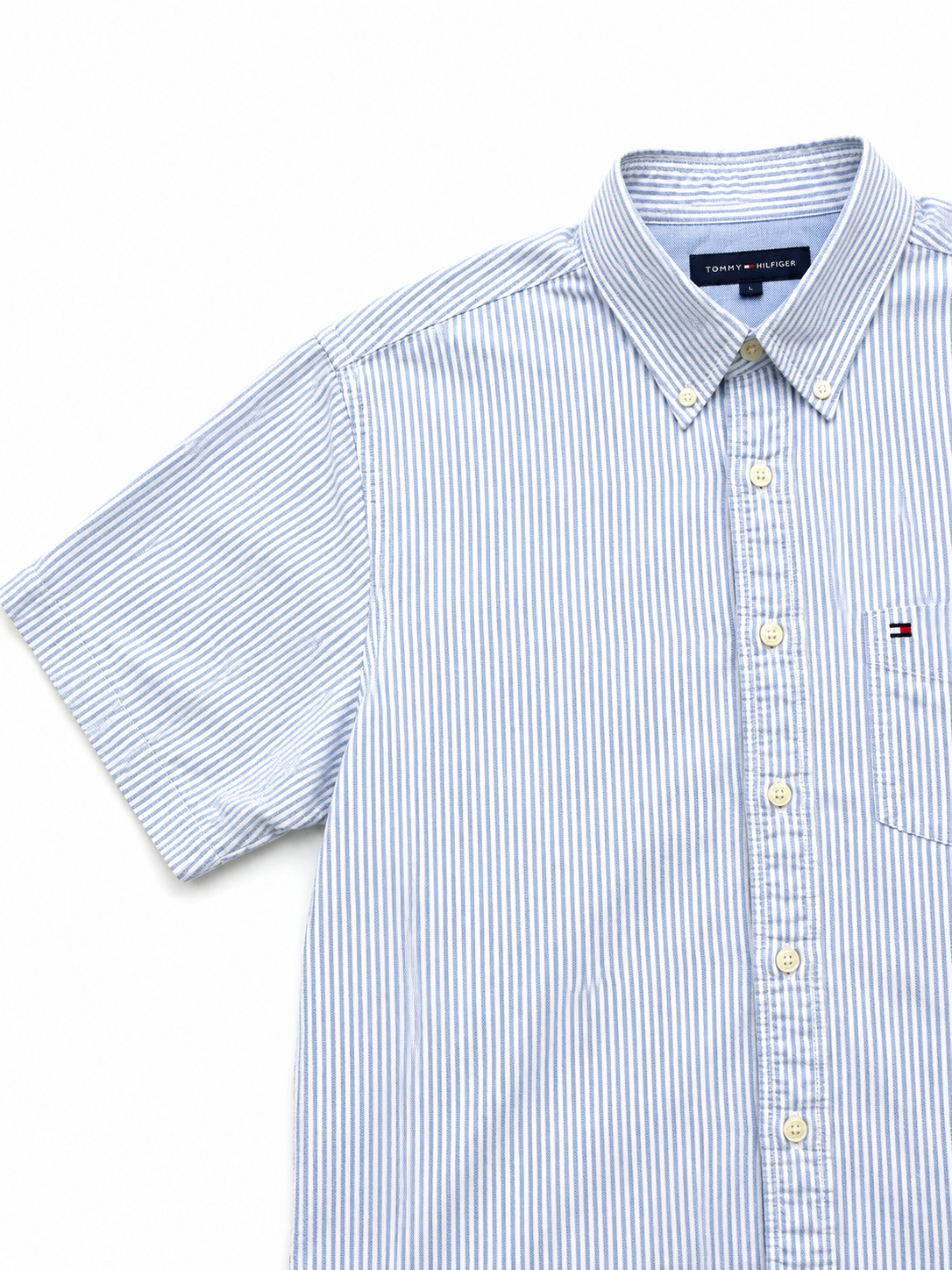 Camisa Manga Corta Tommy Hilfiger Oxford Rayas