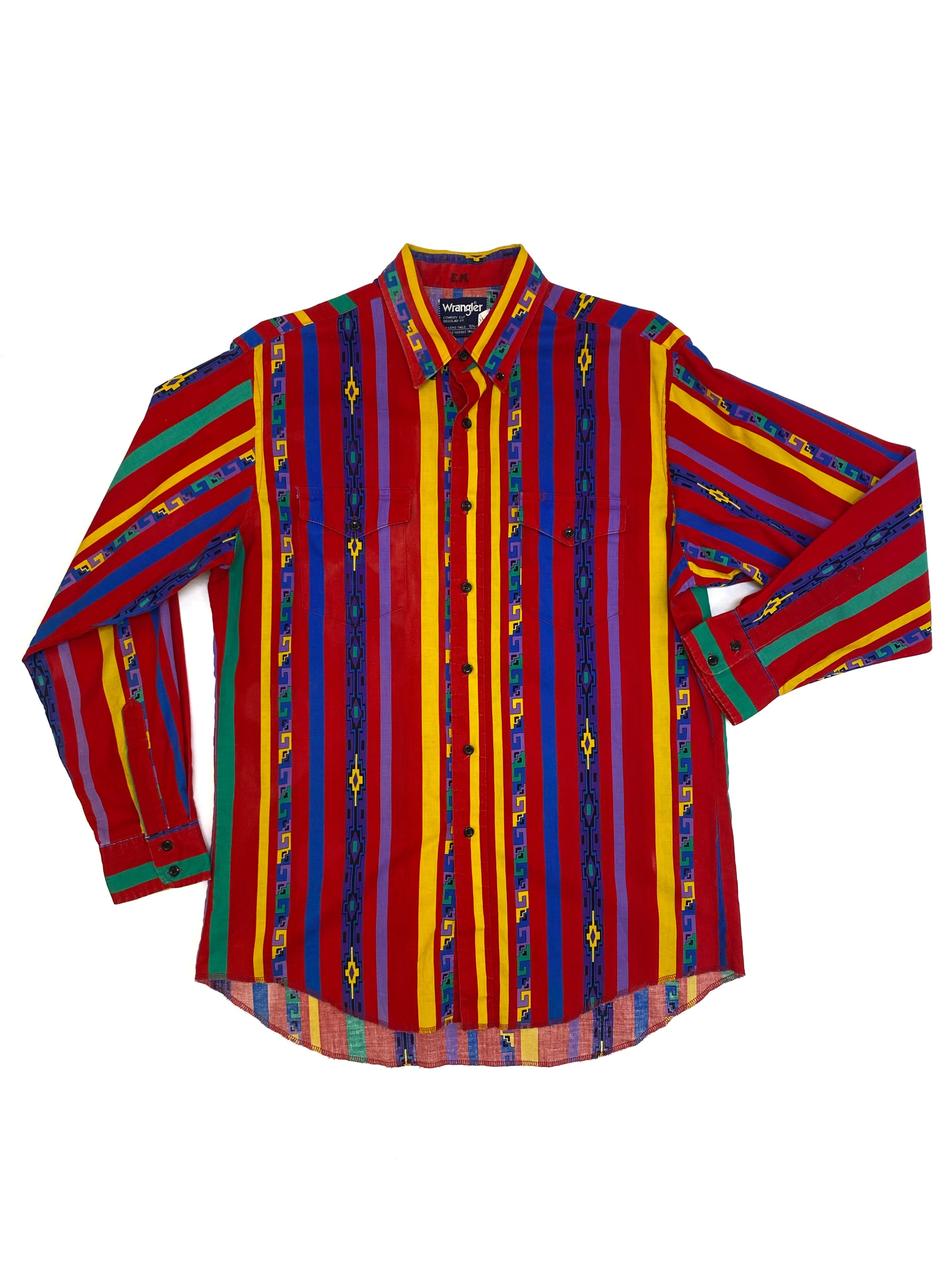 Camisa Wrangler Cowboy Cut Vintage — Multicolor