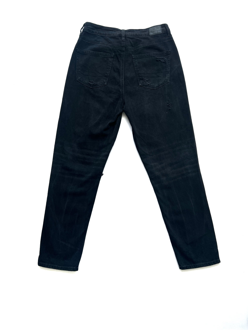 Jean American Eagle Negro Roto