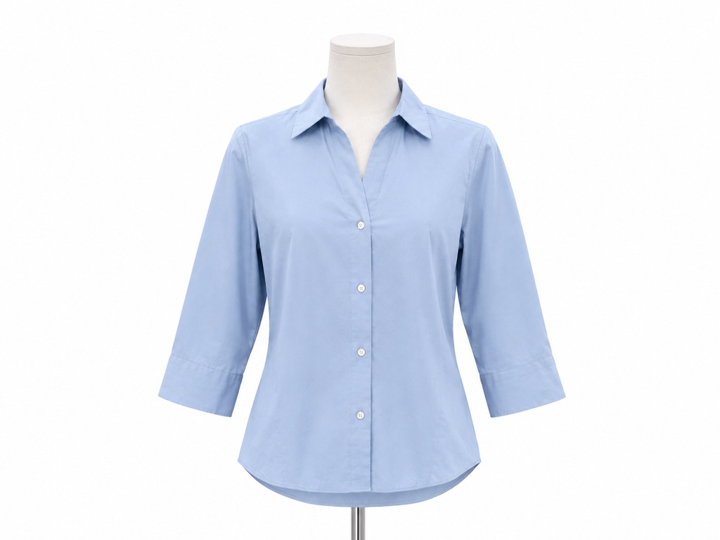 Camisa  Foxcroft Azul Cielo