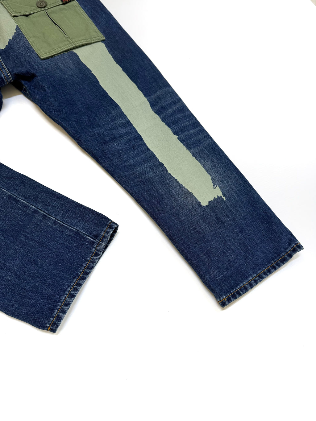 Jean EVISU azul corto