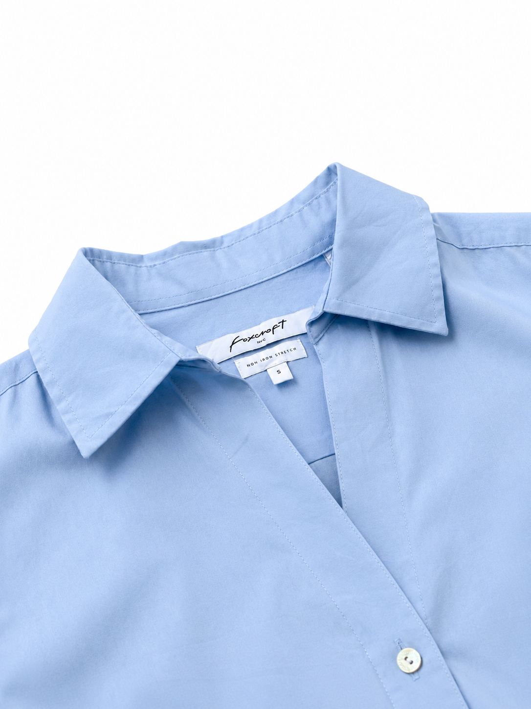 Camisa  Foxcroft Azul Cielo