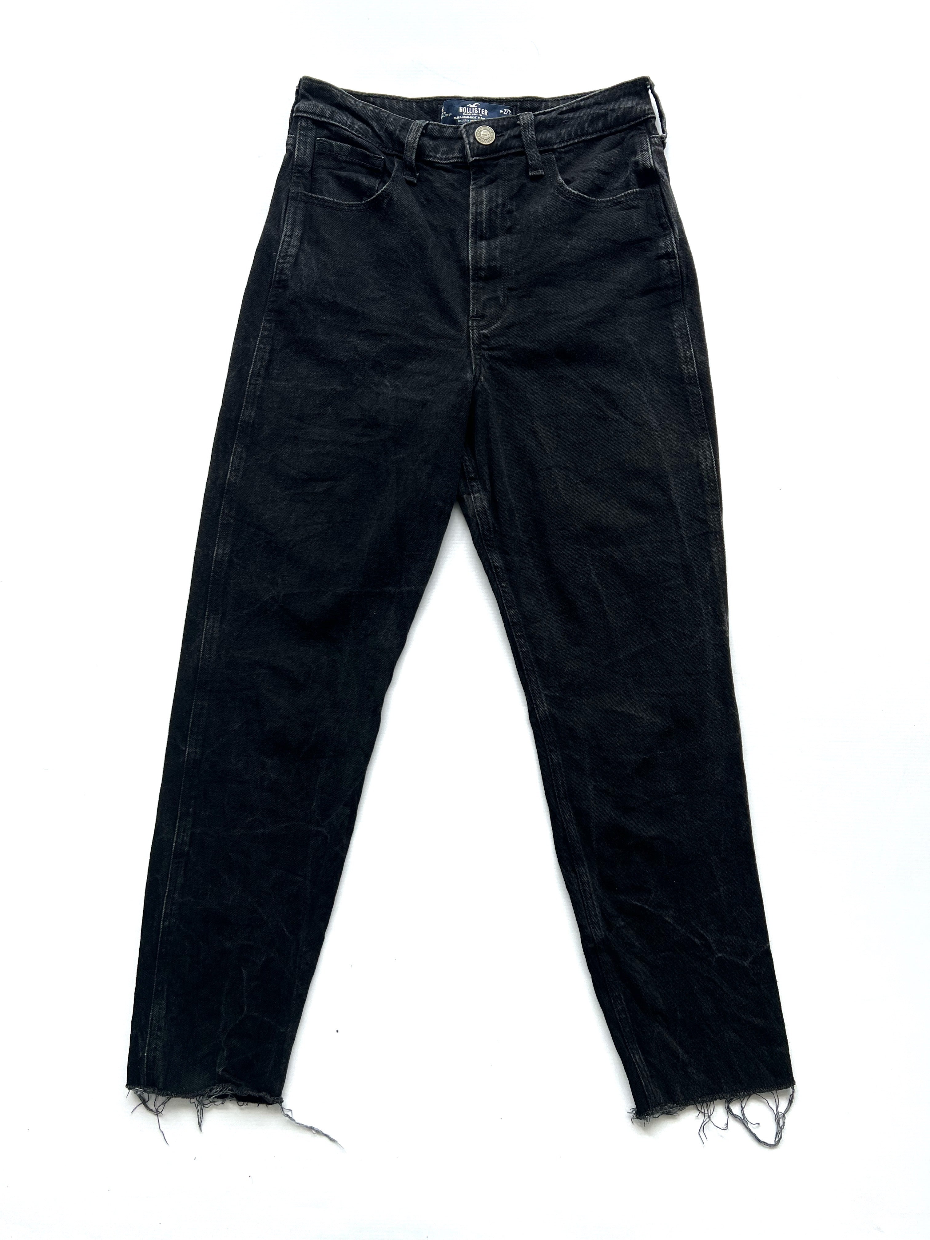 Jean Negro Hollister Ultra High-Rise Mom