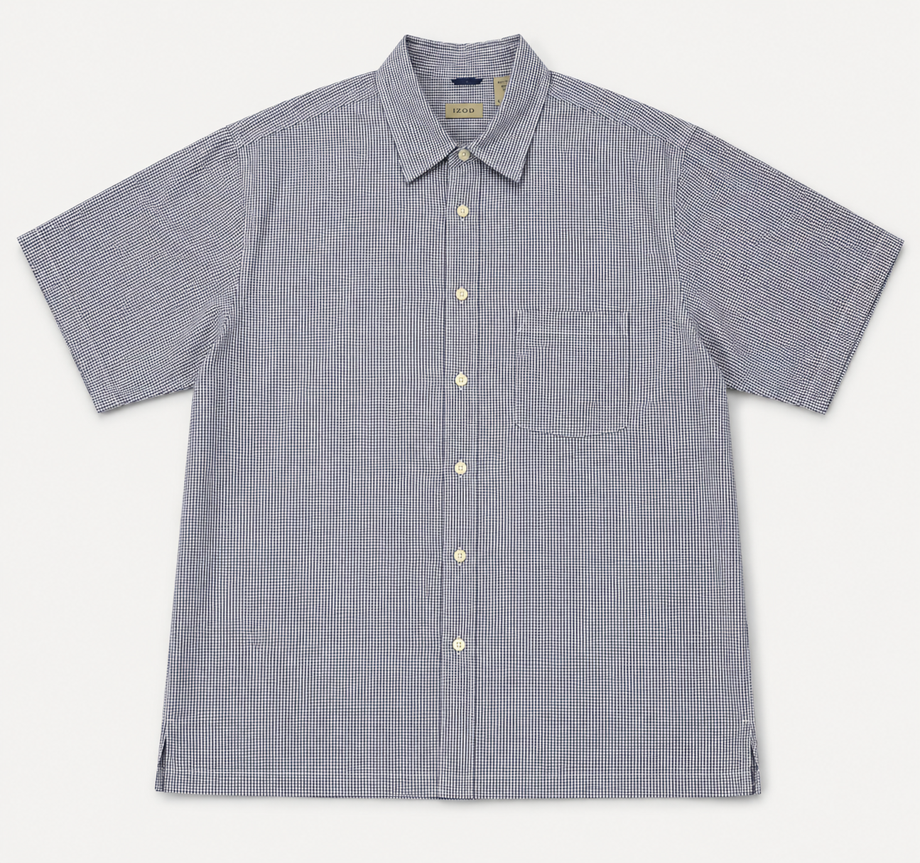 Camisa IZOD Cuadros negros con blanco