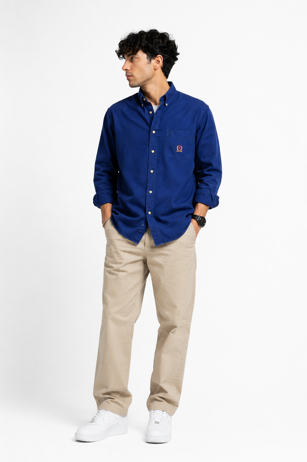 Camisa Oxford Tommy Hilfiger — Azul Royal