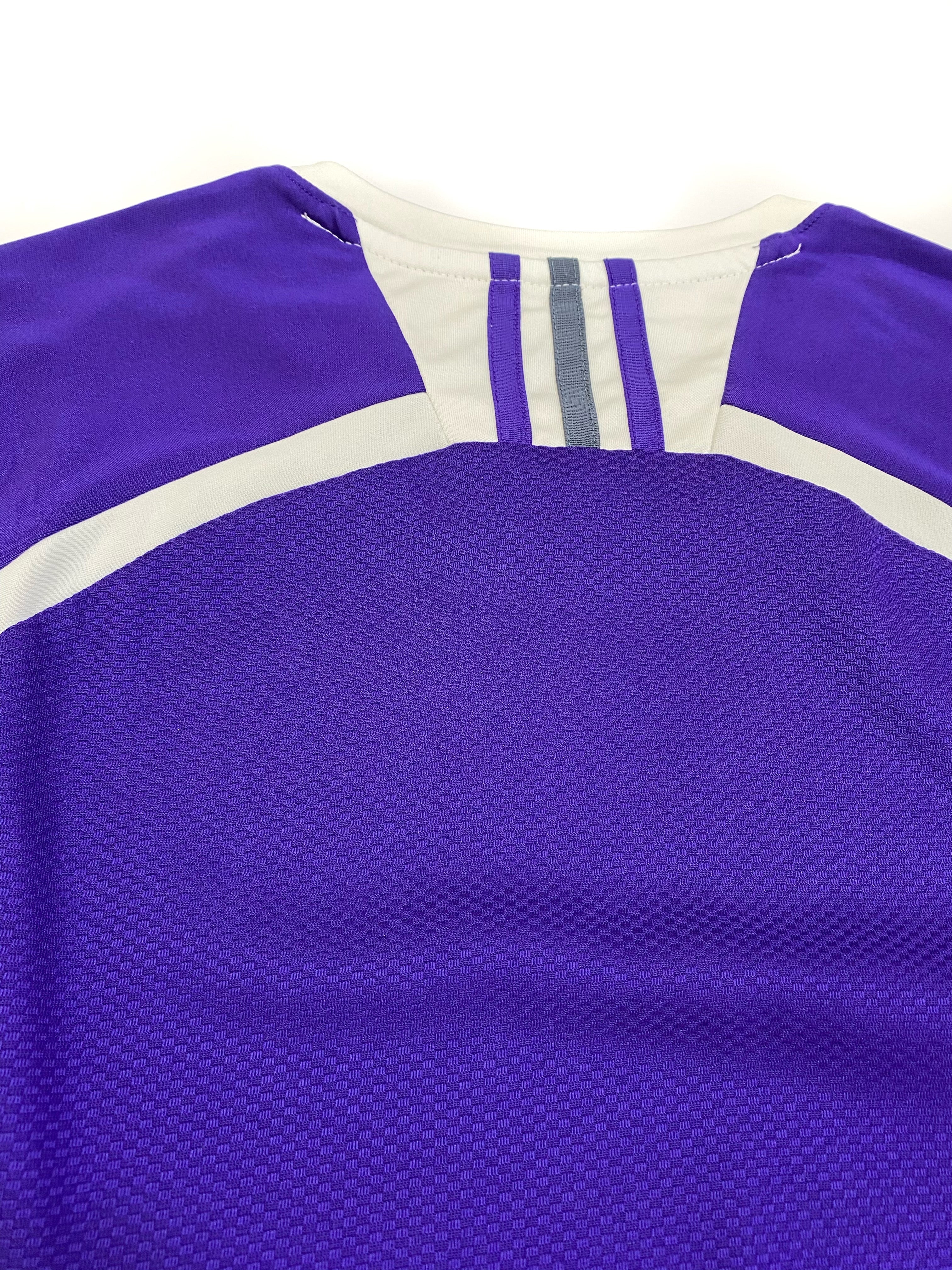 Camiseta Adidas Climalite Deportiva Morada / Blanca