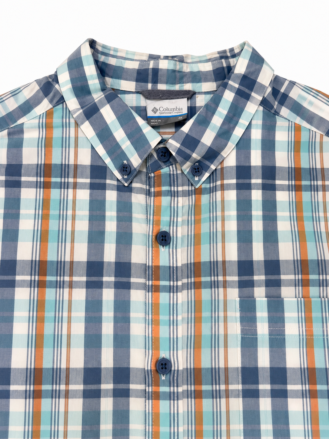 Camisa Columbia Cuadros Verde Manzana