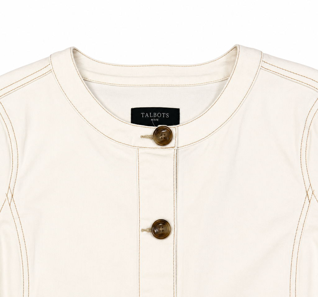 Chaqueta Talbots  Blanco Hueso
