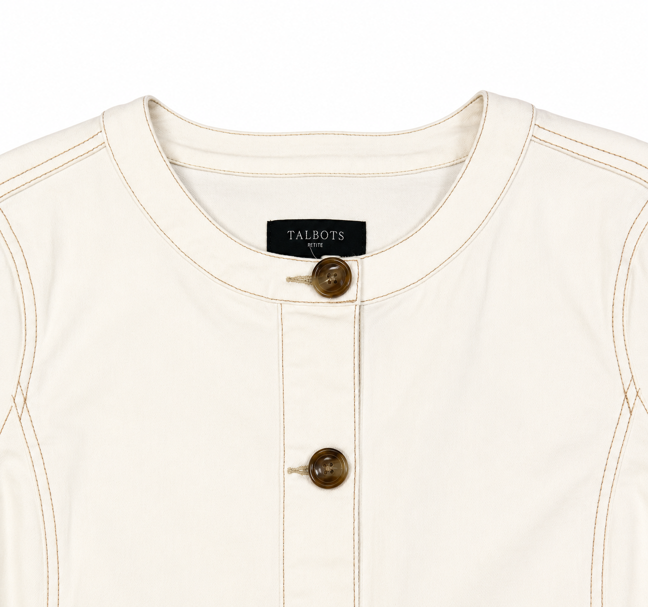 Chaqueta Talbots  Blanco Hueso