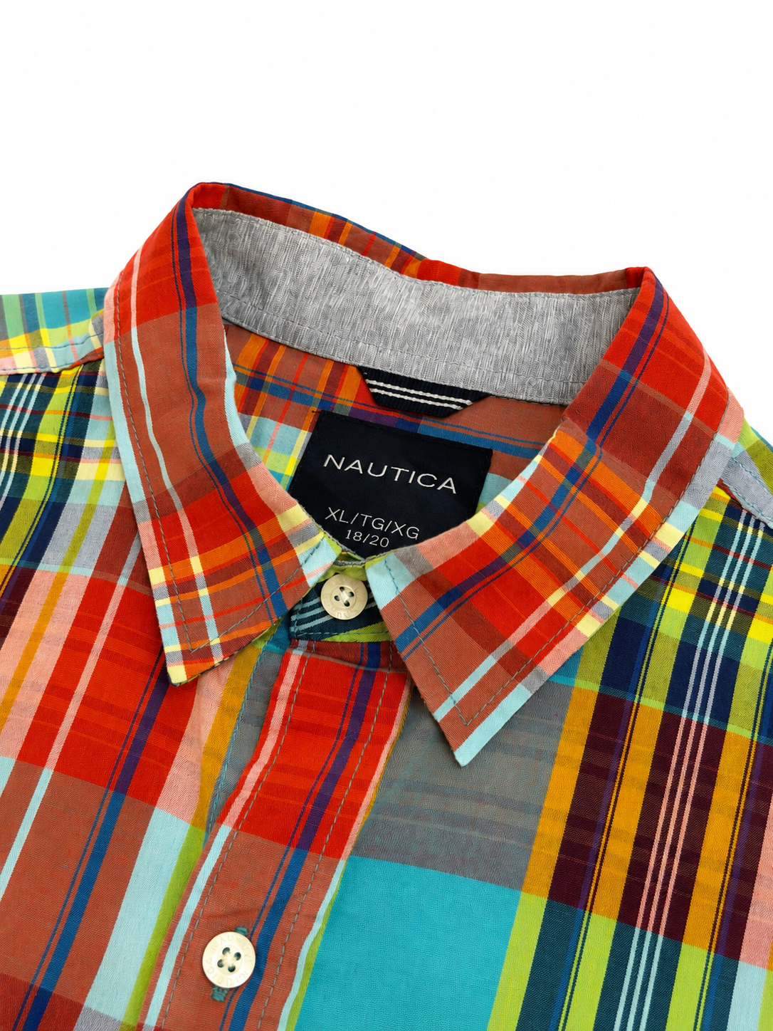 Camisa Nautica Cuadros Multicolor