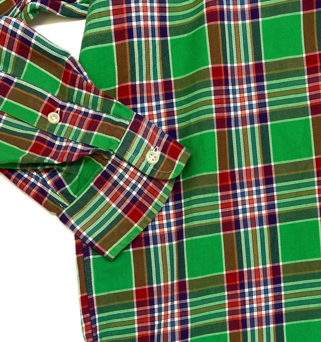 Camisa Polo Ralph Lauren  Manga Larga a Cuadros Verde