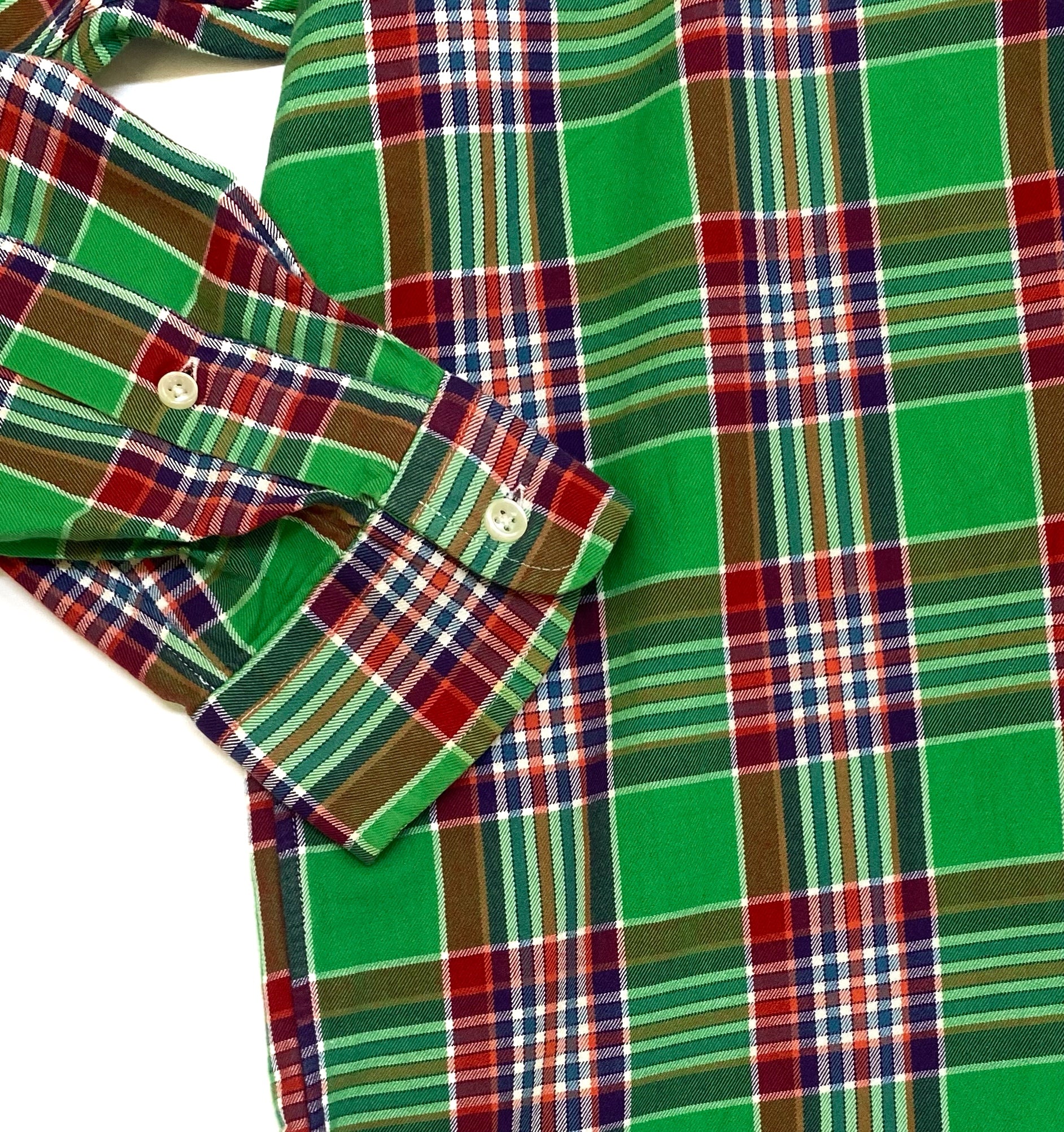 Camisa Polo Ralph Lauren  Manga Larga a Cuadros Verde