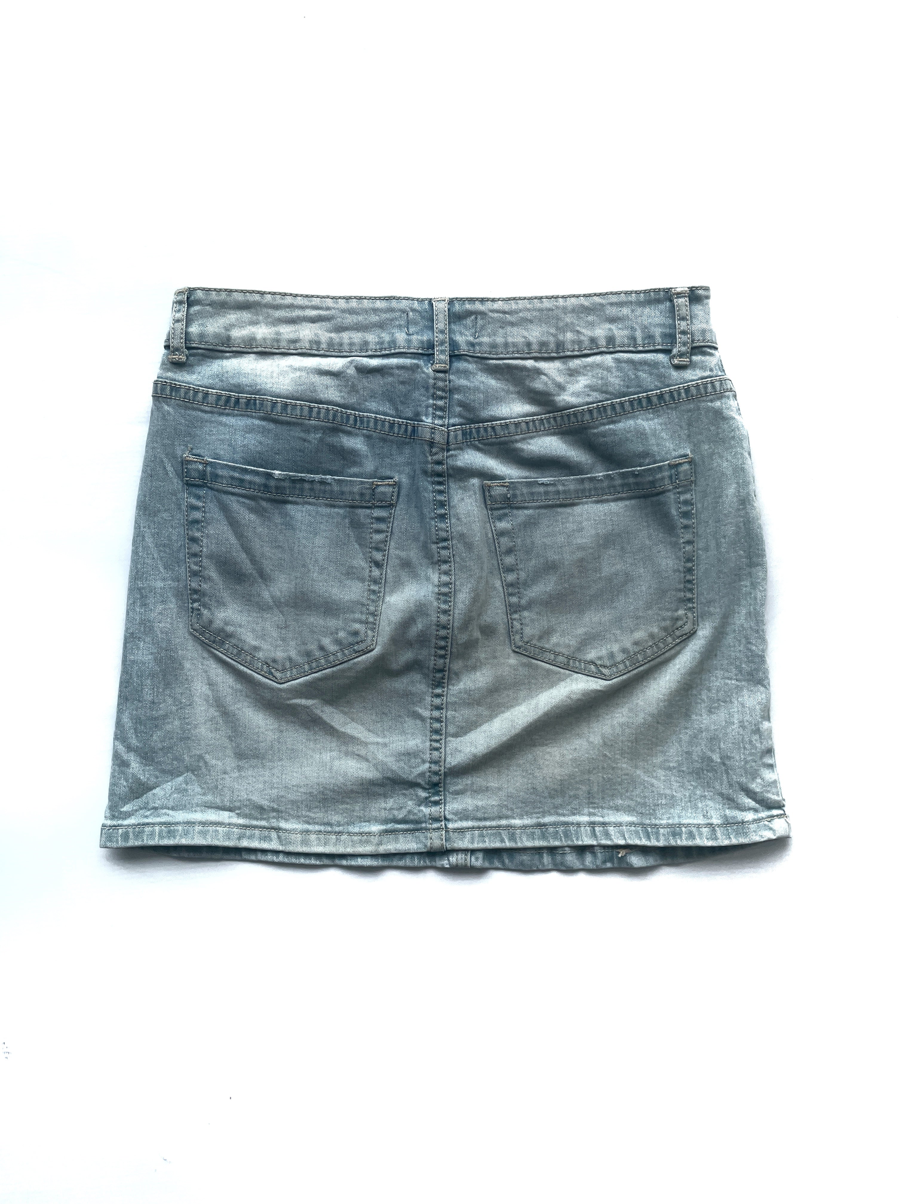 Falda Forever 21 Denim Rota Mini