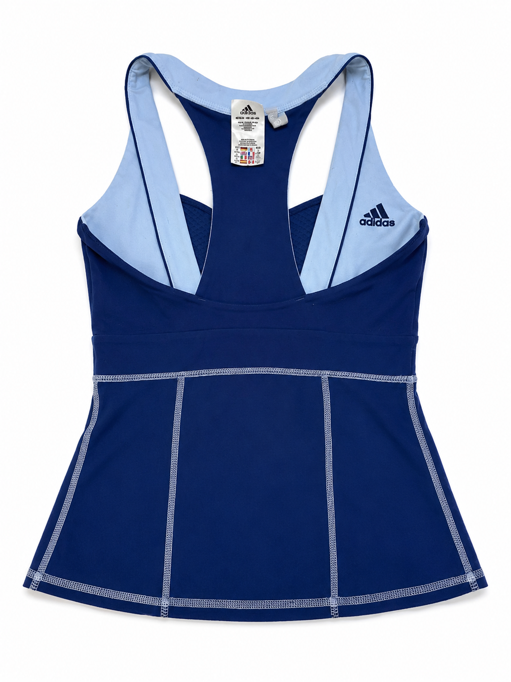 Camiseta Deportiva Adidas Doble Faz — Azul