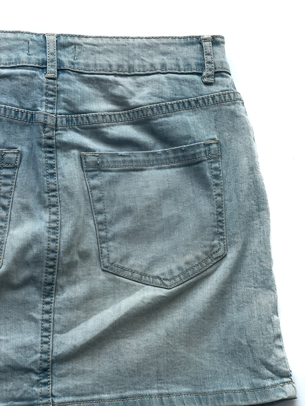 Falda Forever 21 Denim Rota Mini