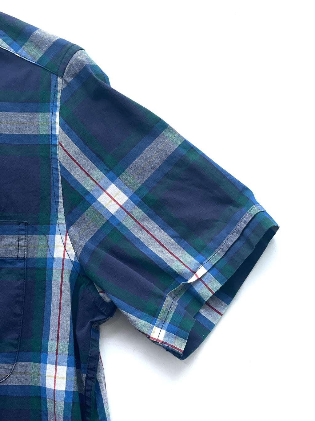 Camisa Manga Corta Tommy Hilfiger A Cuadros Azul