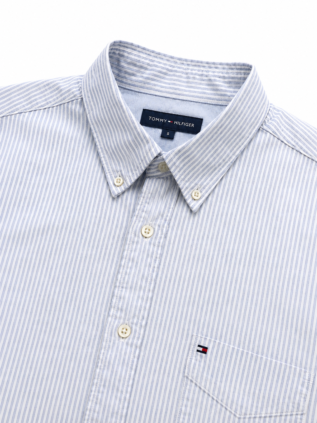 Camisa Manga Corta Tommy Hilfiger Oxford Rayas
