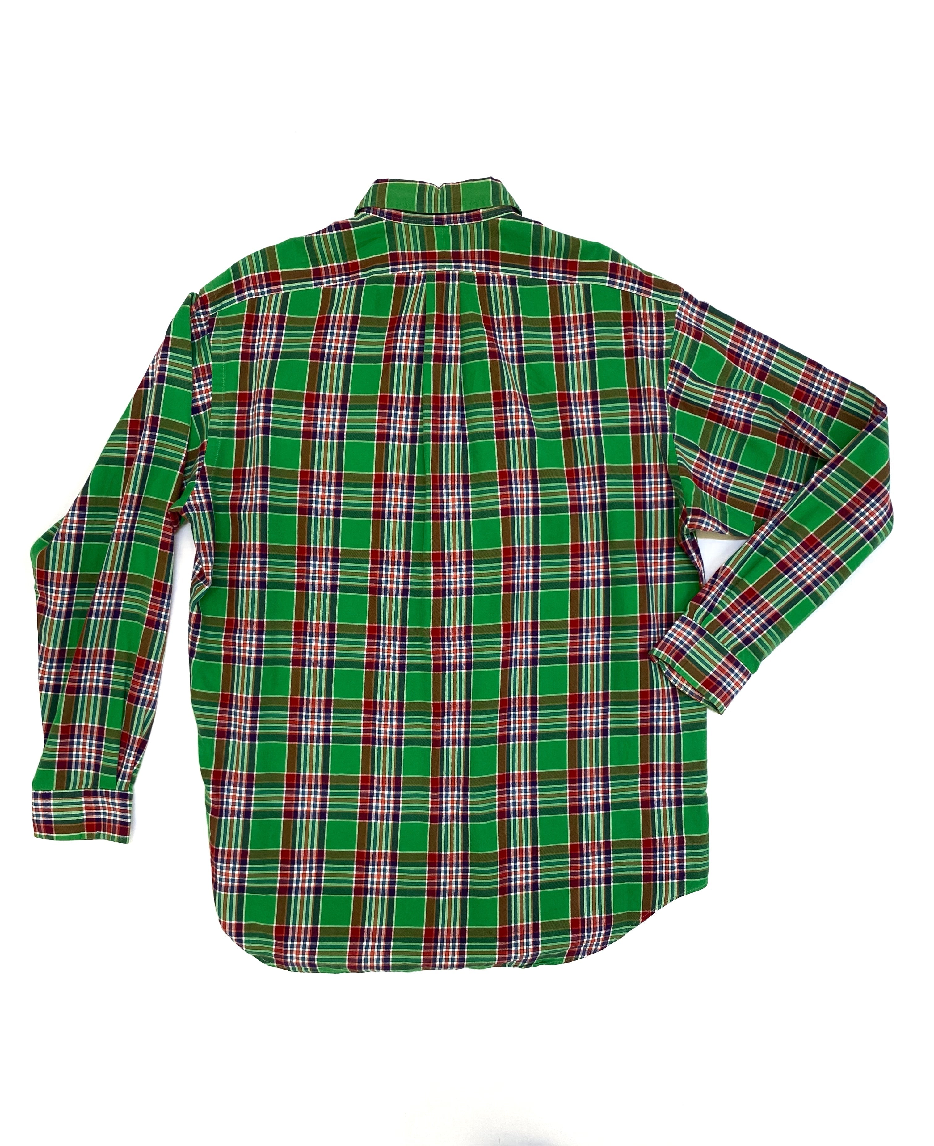 Camisa Polo Ralph Lauren  Manga Larga a Cuadros Verde