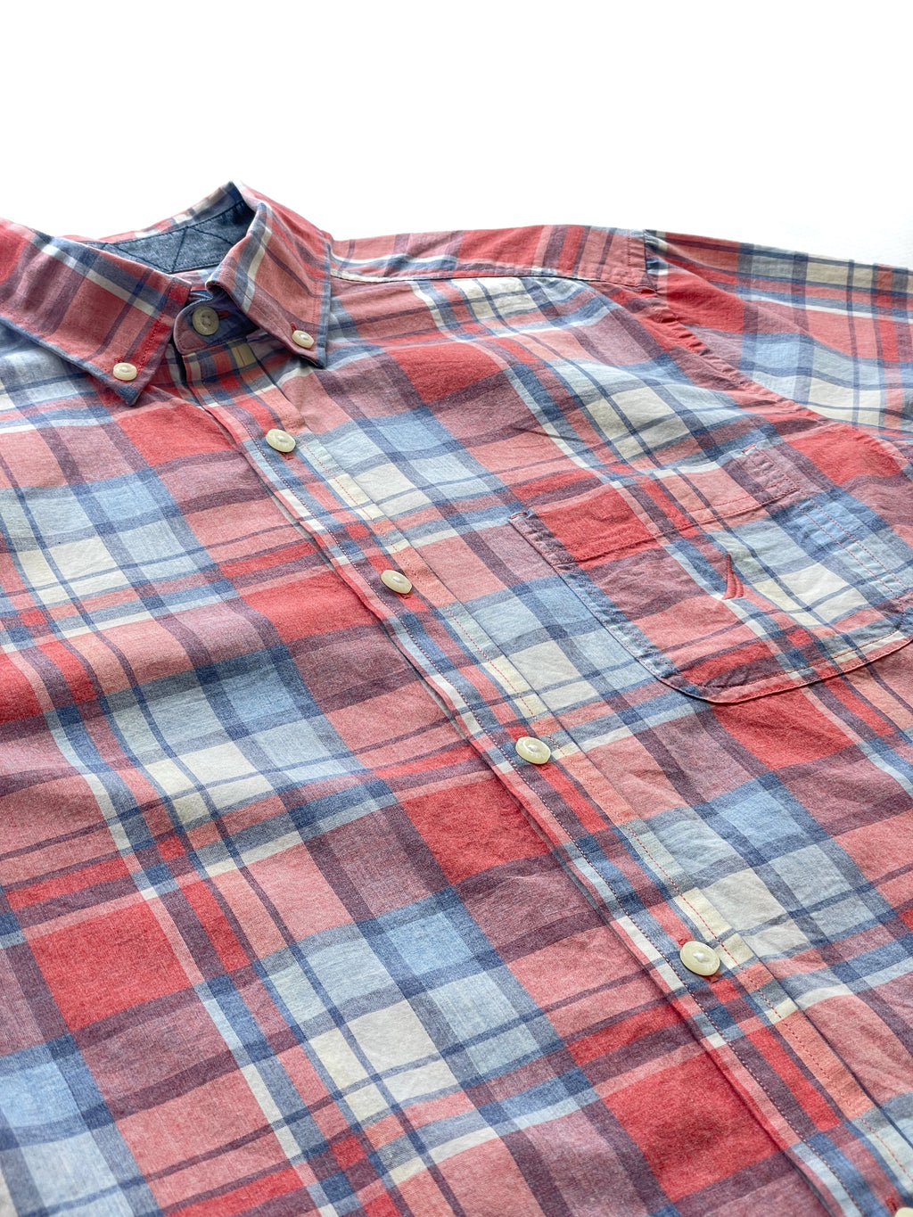 Camisa Nautica Classic Fit Manga Corta A Cuadros