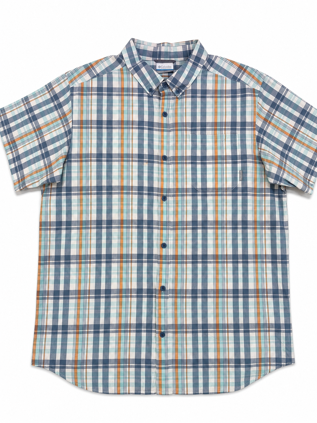 Camisa Columbia Cuadros Verde Manzana