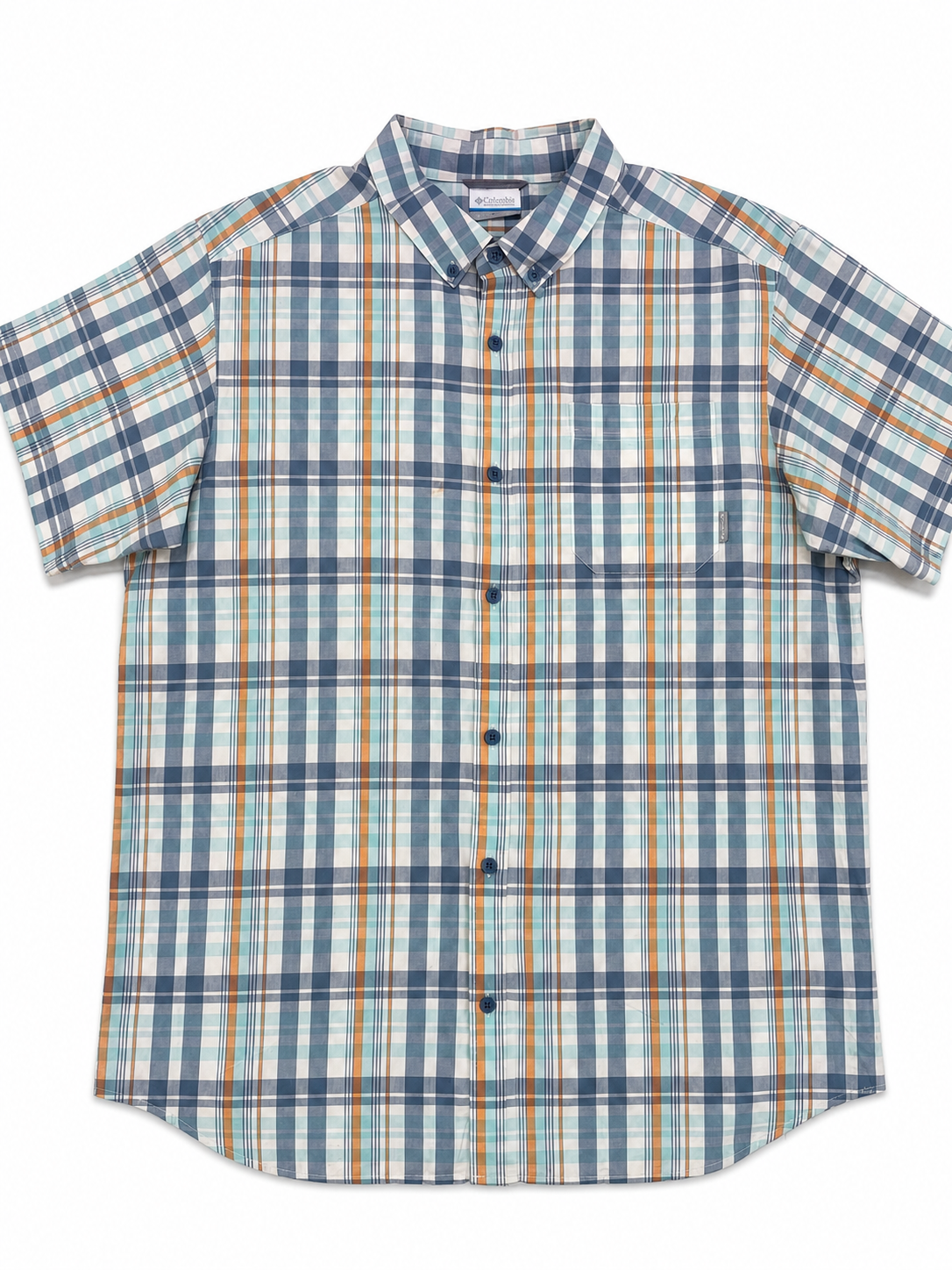 Camisa Columbia Cuadros Verde Manzana
