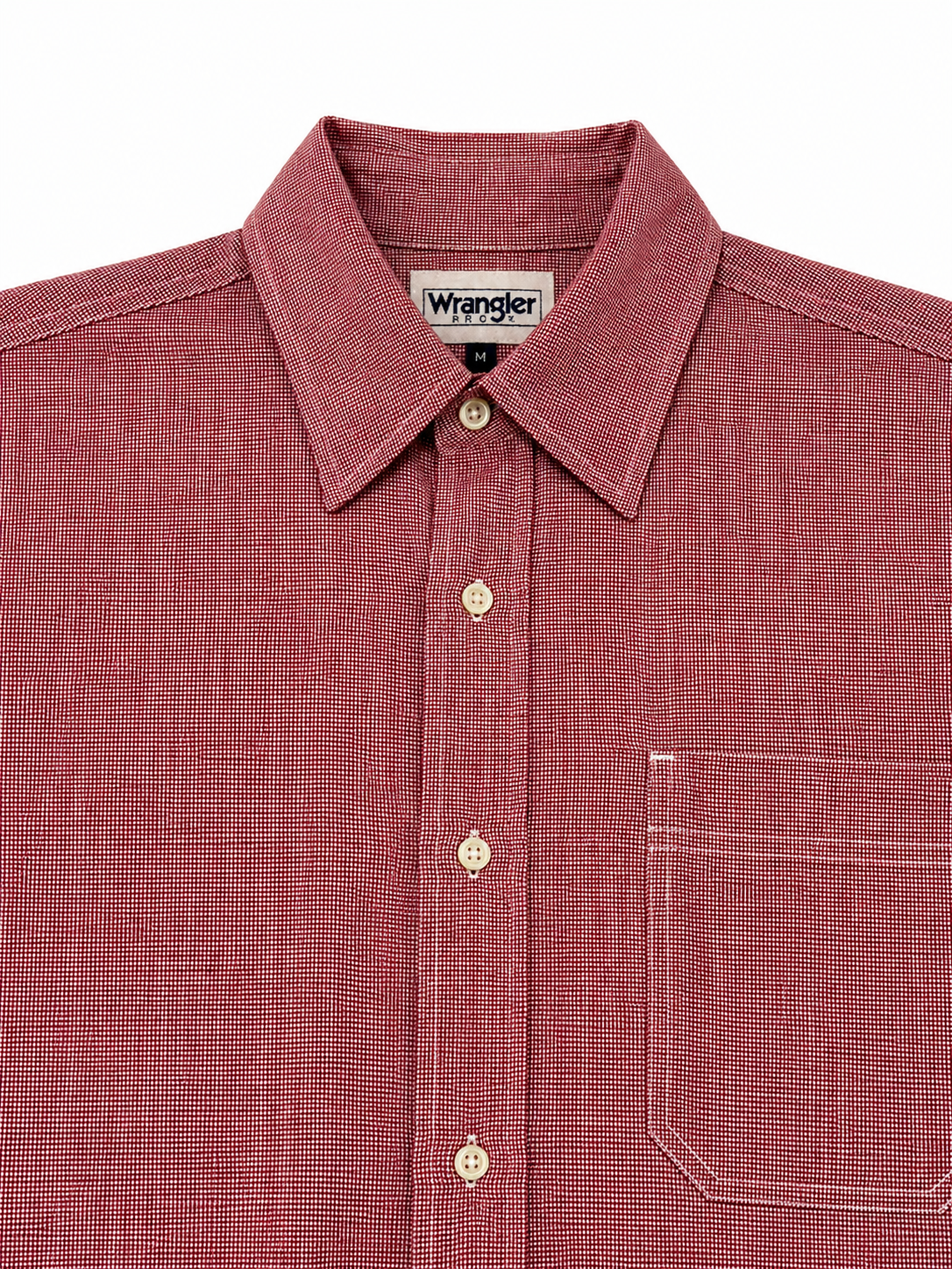 Camisa Wrangler Cuadros Rojos