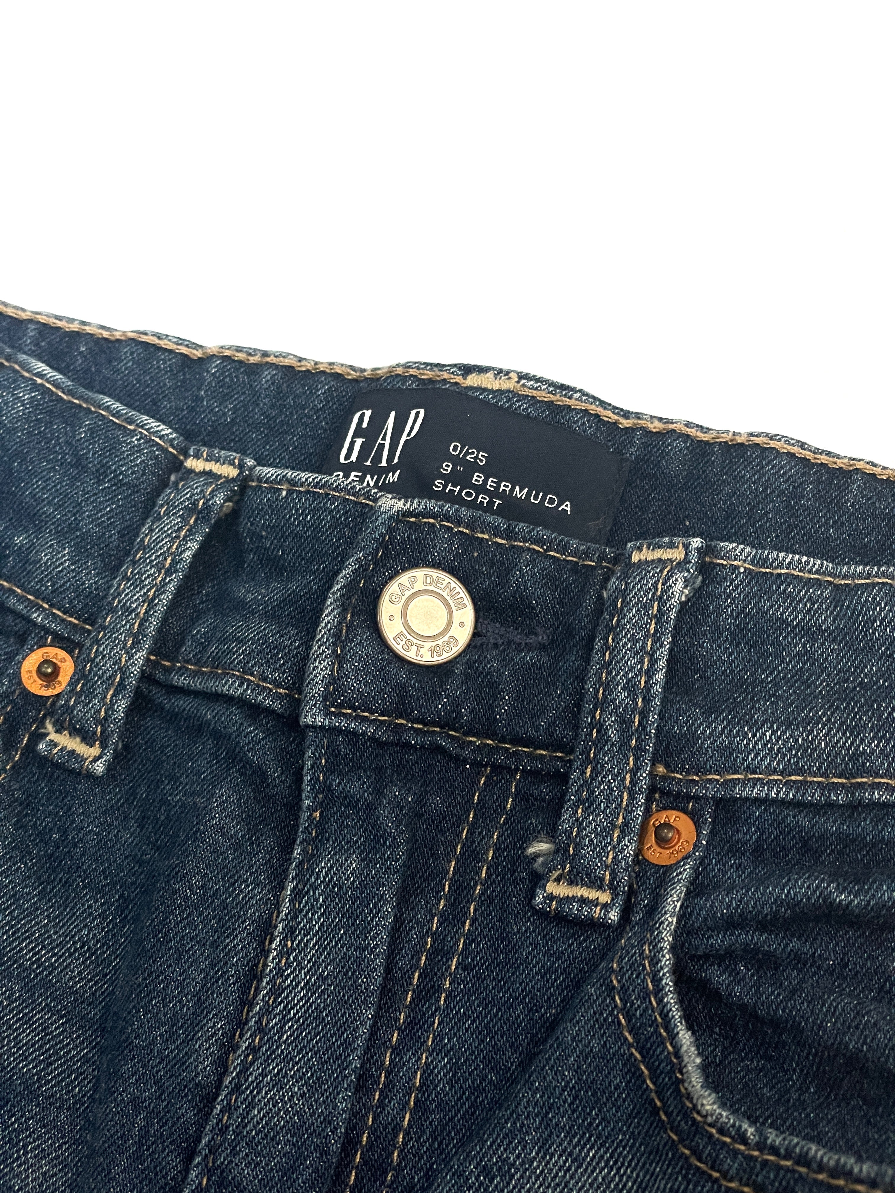 Bermuda Short GAP Denim Azul Oscuro
