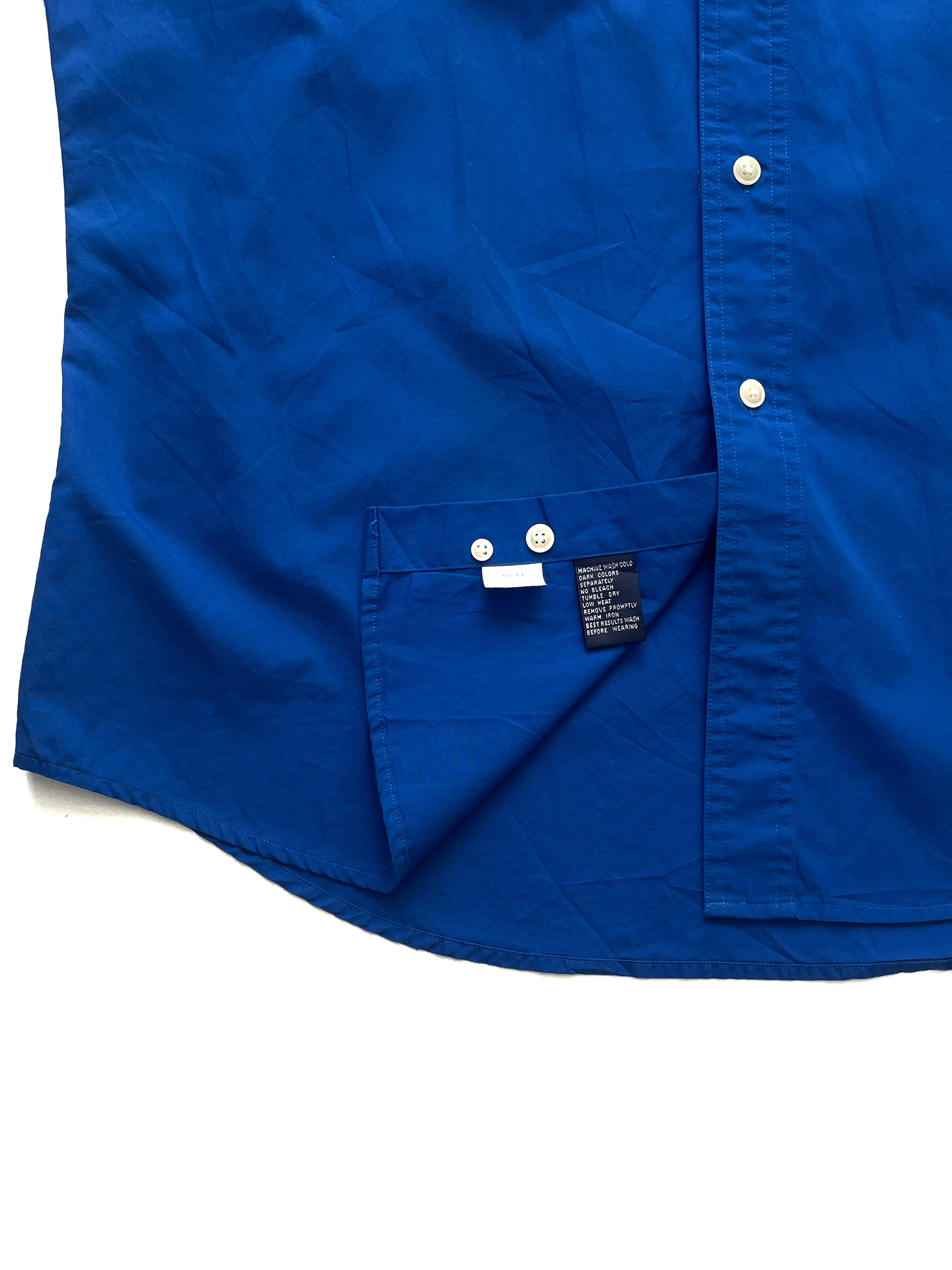 Camisa Chaps by Ralph Lauren — Azul Royal Talla L