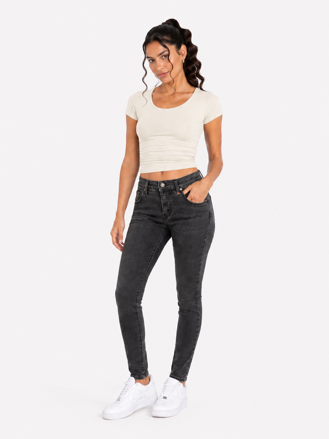 Jean Levi's 311 Shaping Skinny Gris