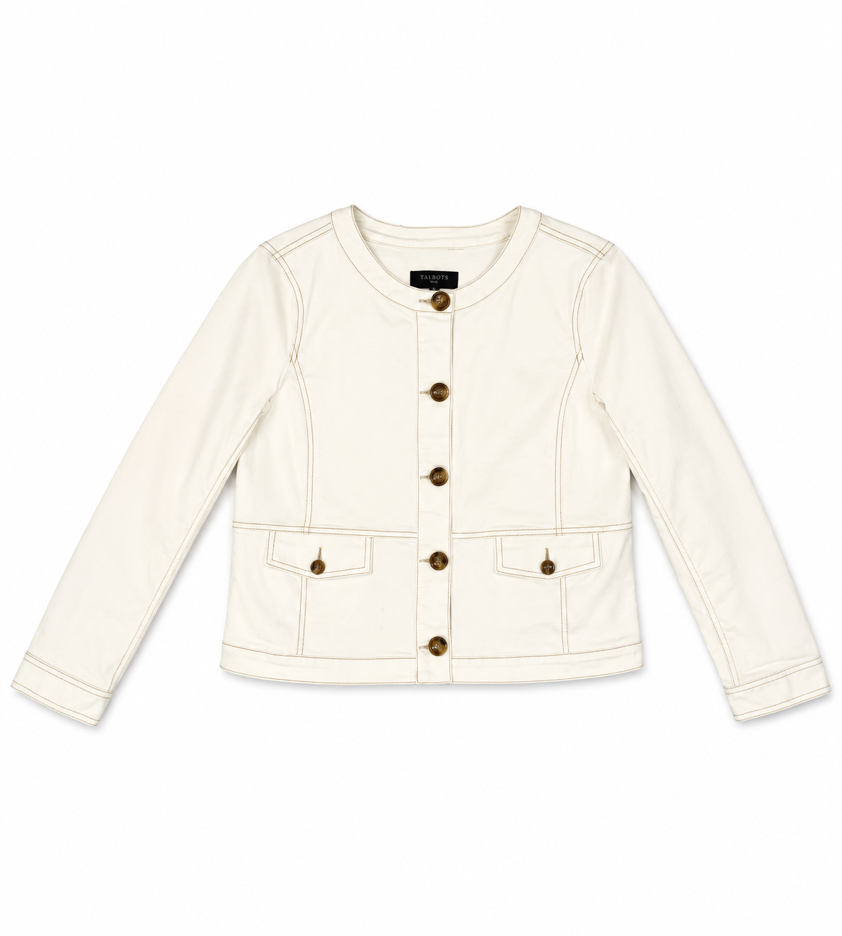 Chaqueta Talbots  Blanco Hueso