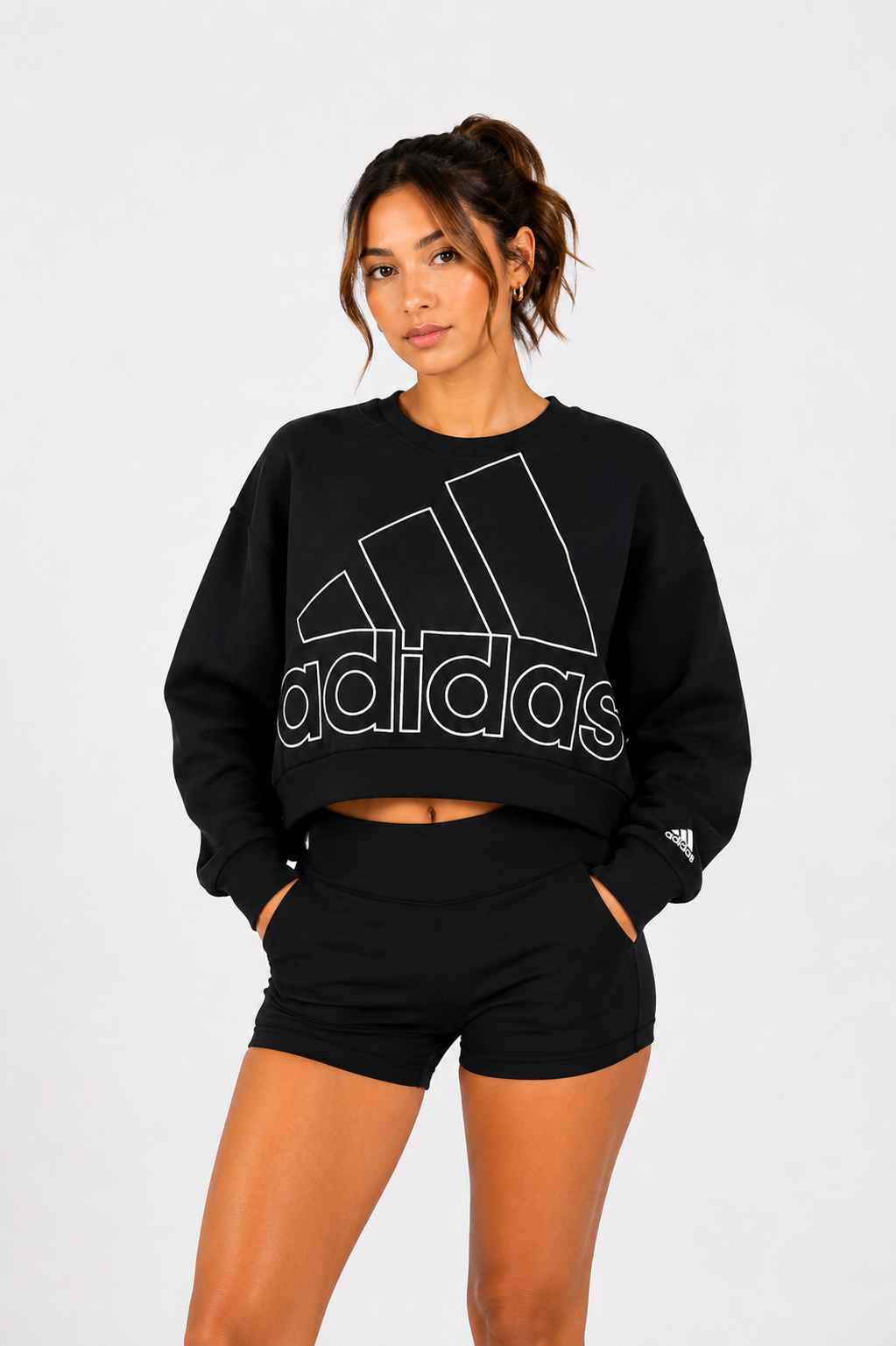 Buso Adidas Negro Crop