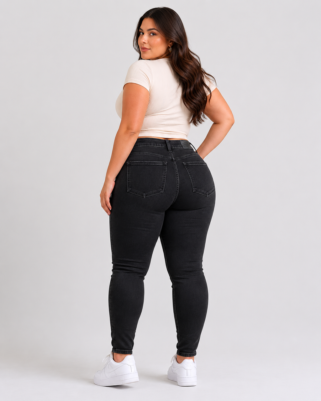 Jean American Eagle Dream Stretch Negro grisáceo