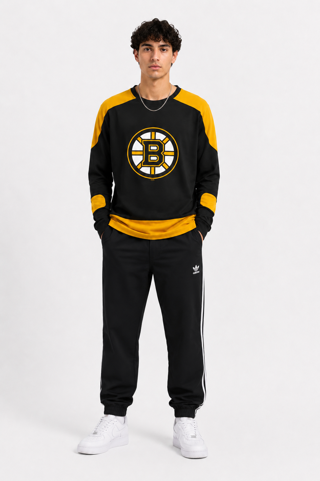 Buso NHL Boston Bruins  — Negro/Amarillo