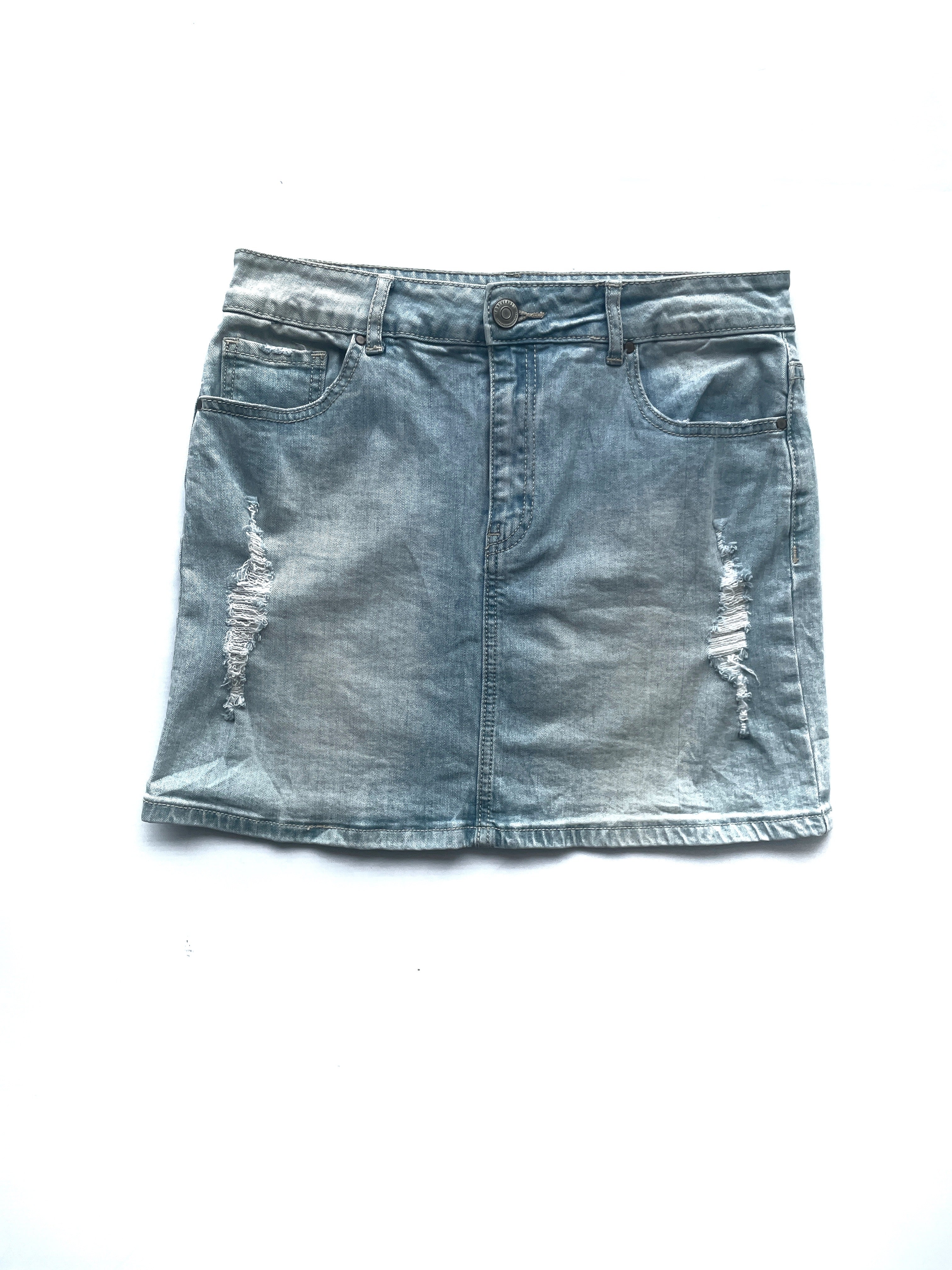 Falda Forever 21 Denim Rota Mini
