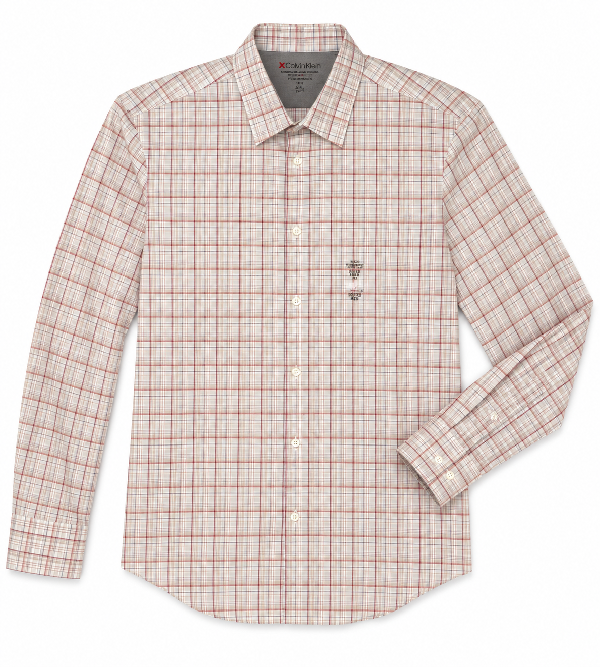 Camisa Manga Larga Calvin Klein A Cuadros