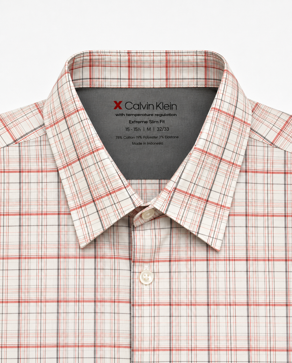 Camisa Manga Larga Calvin Klein A Cuadros