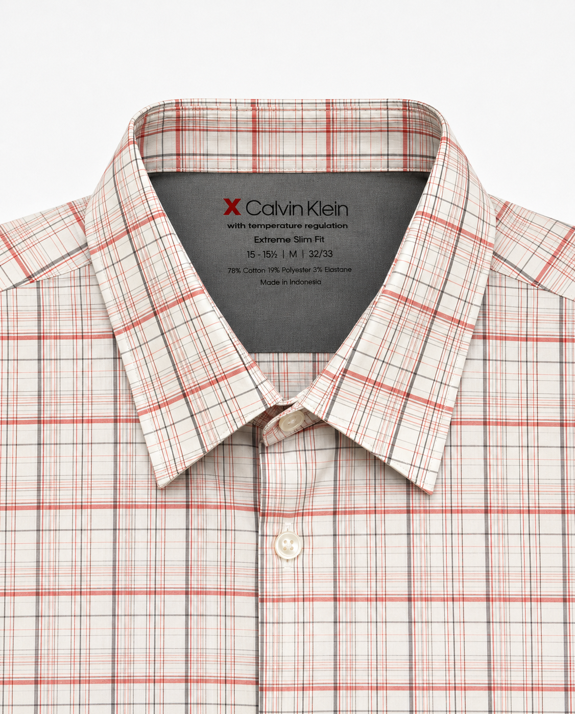 Camisa Manga Larga Calvin Klein A Cuadros