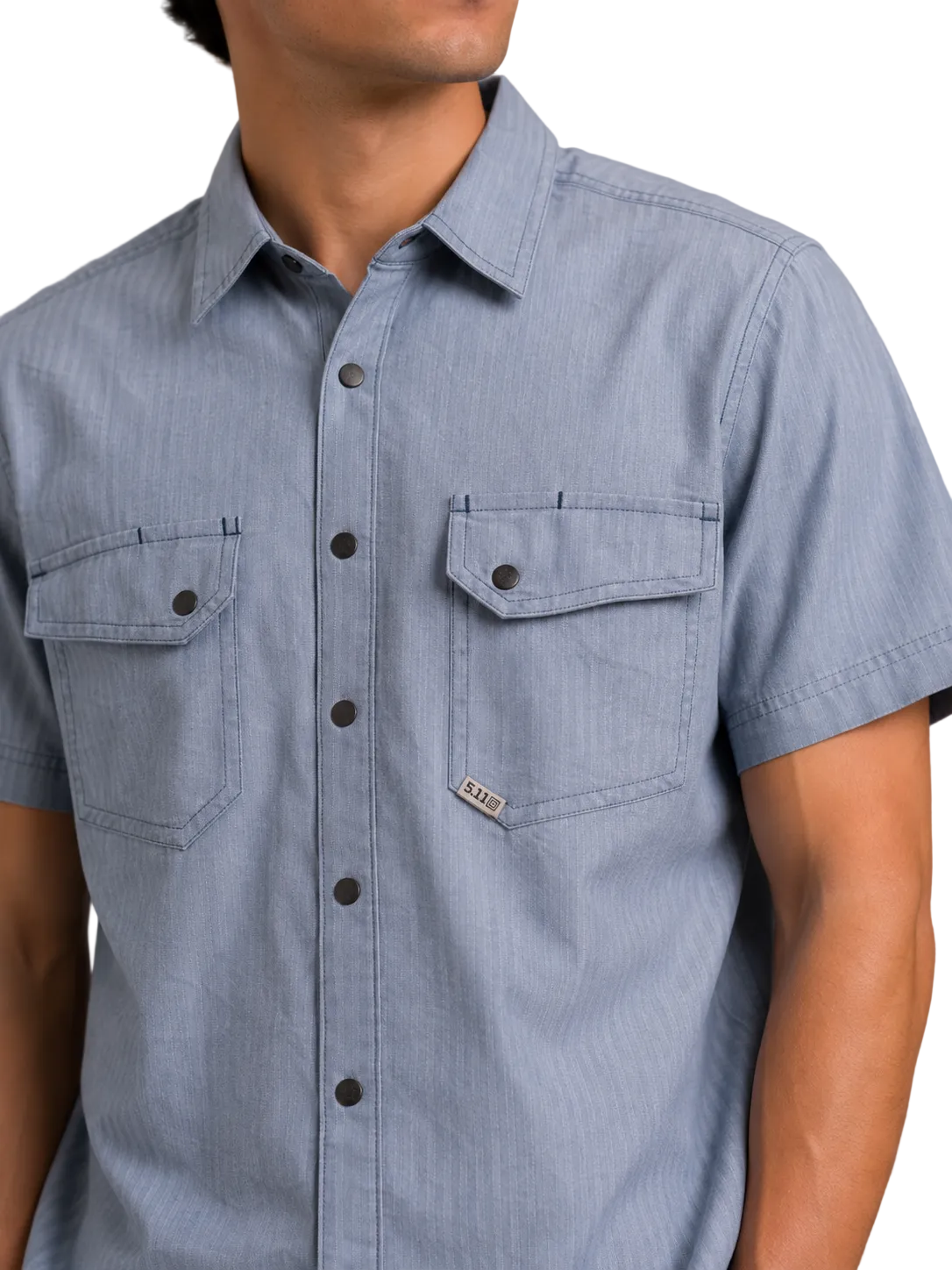 5.11 Tactical Camisa Manga Corta Gris — Talla S