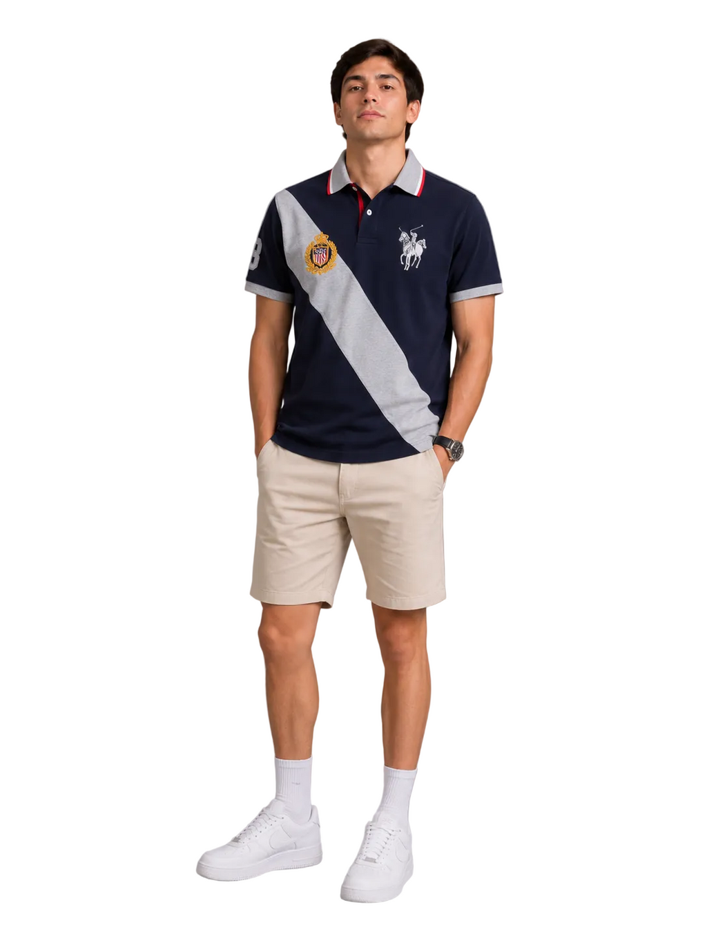 Polo Anss U.S Custom Fit Azul
