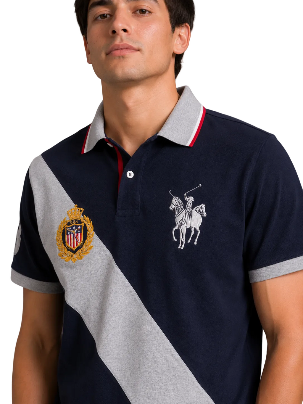 Polo Anss U.S Custom Fit Azul