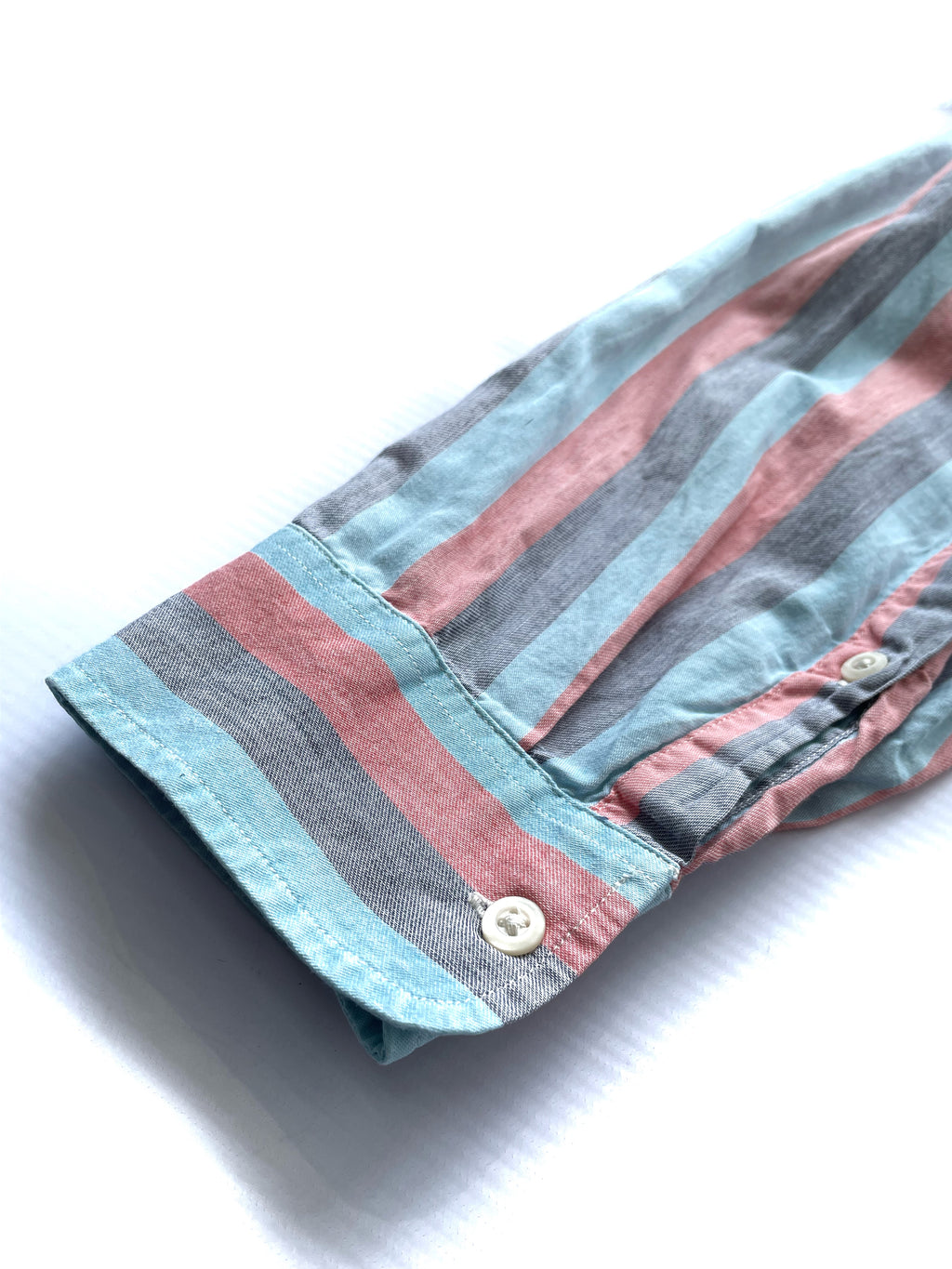 Mango Camisa Rayas Azul y Rosa