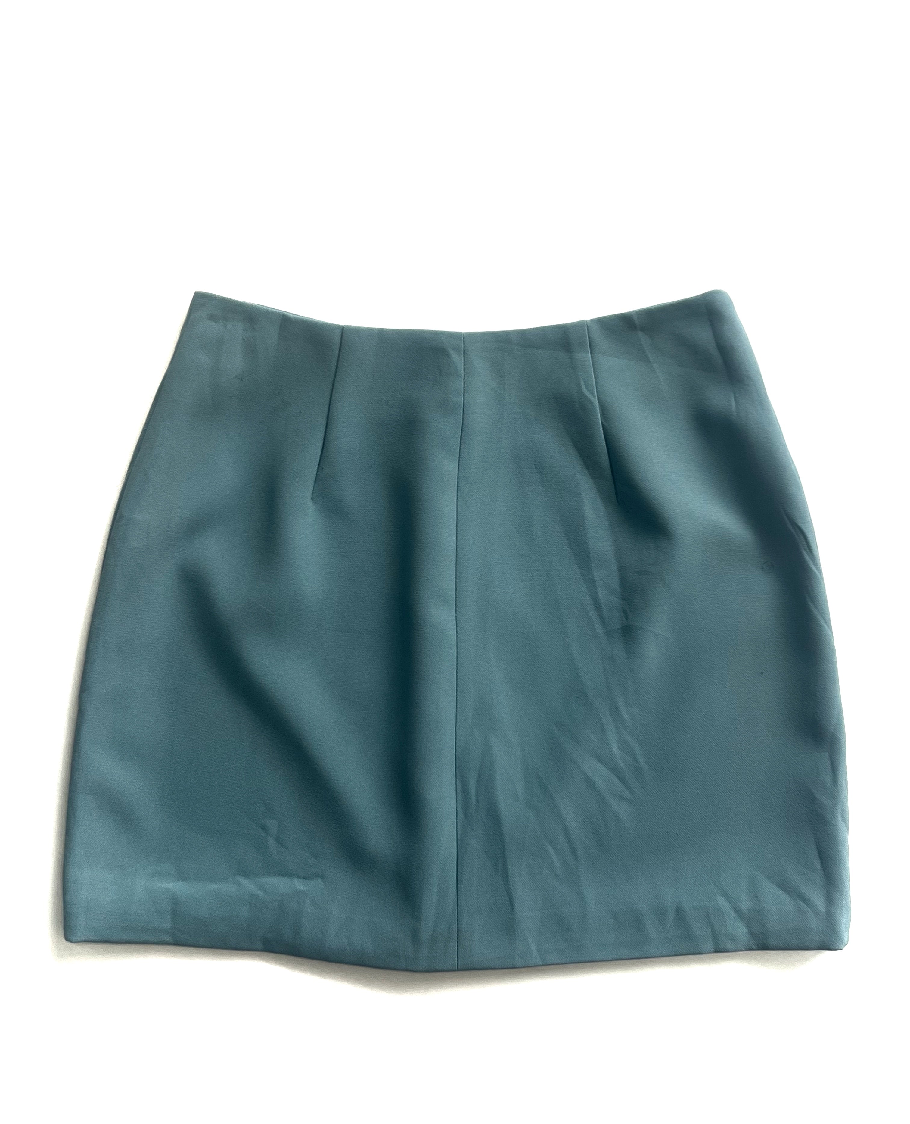 Falda Forever 21 Mini  Verde Azulado