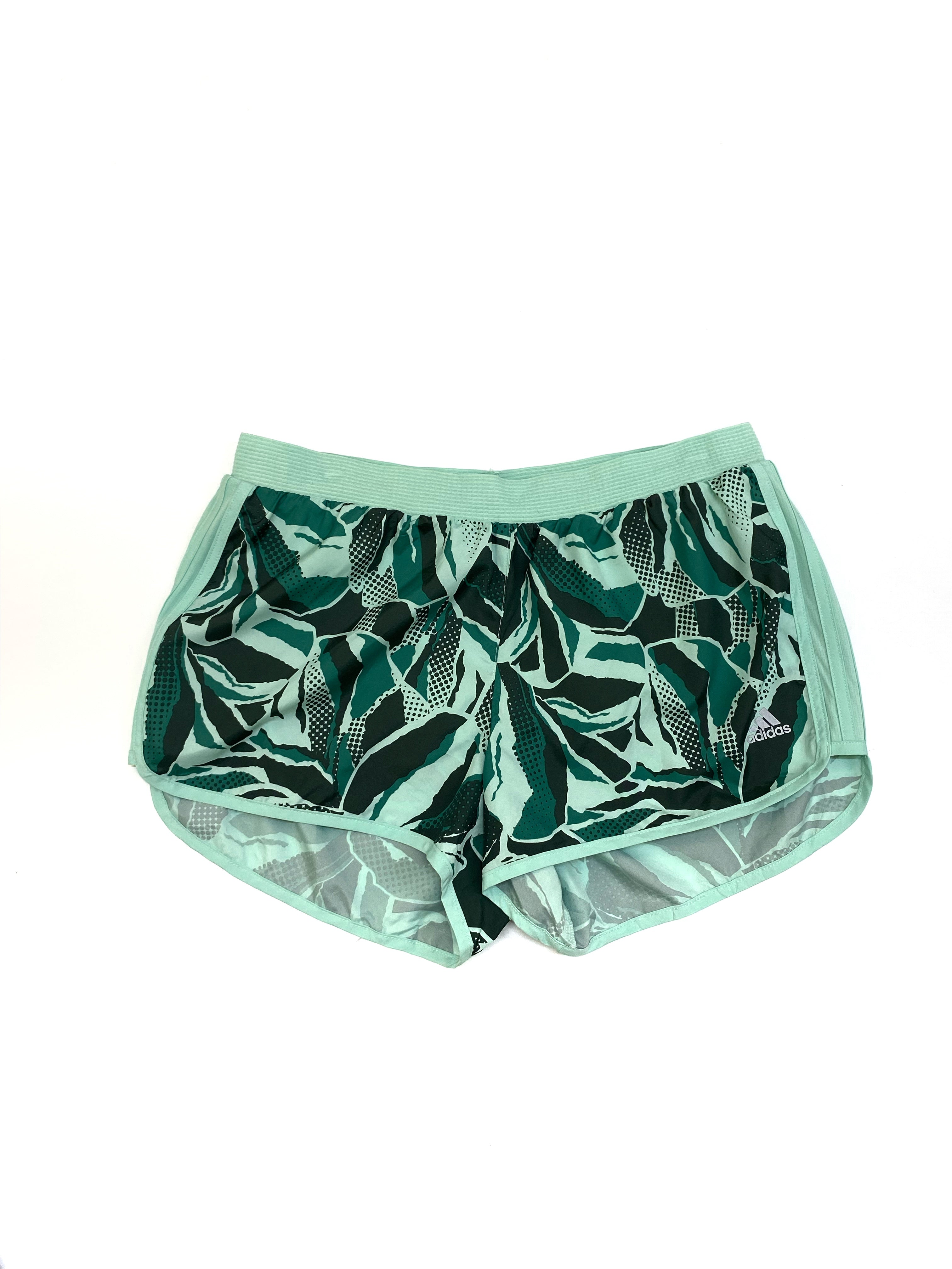 Short Deportivo Adidas Verde Estampado