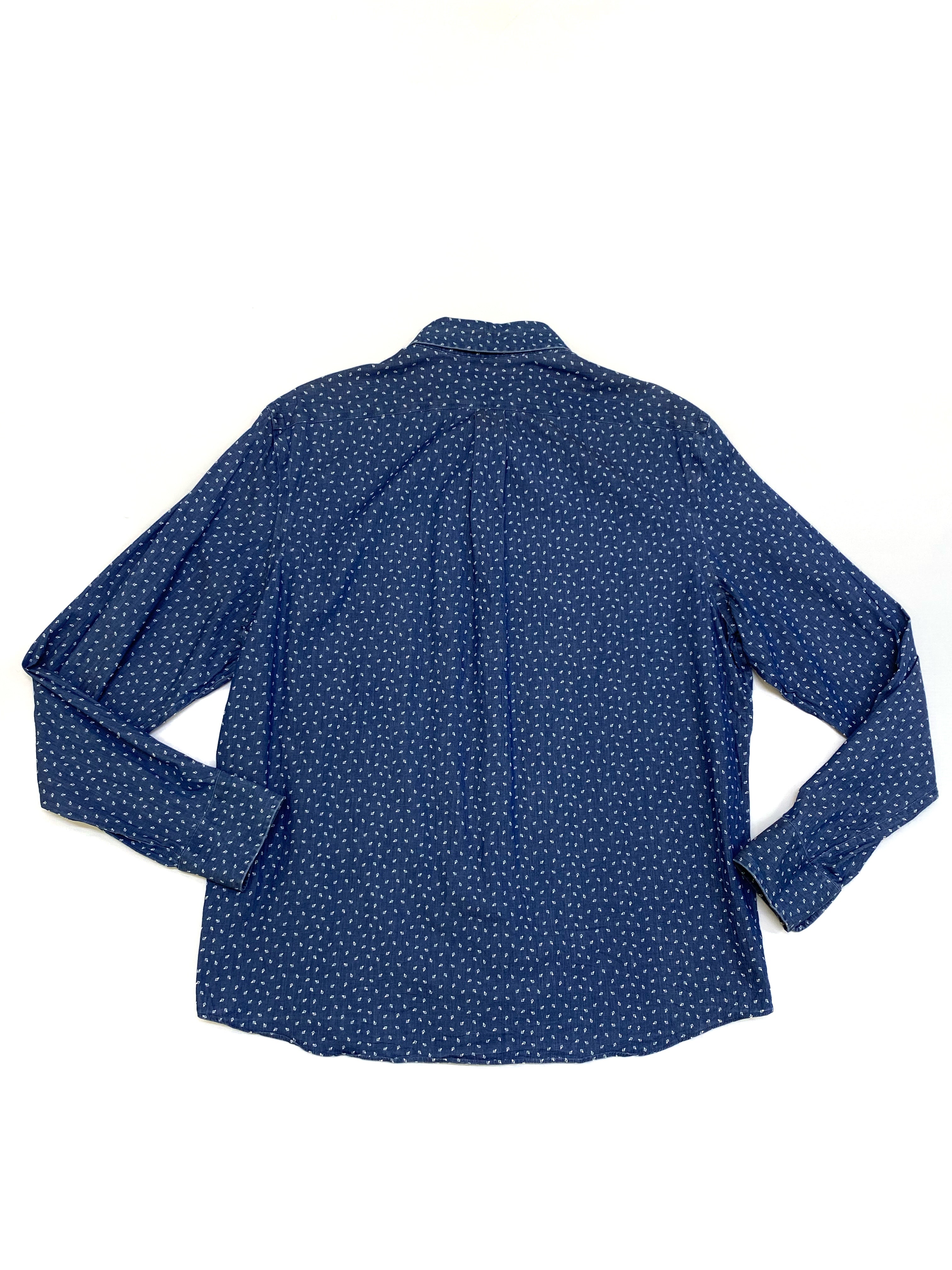 Camisa Polo Ralph Lauren Estampado Azul