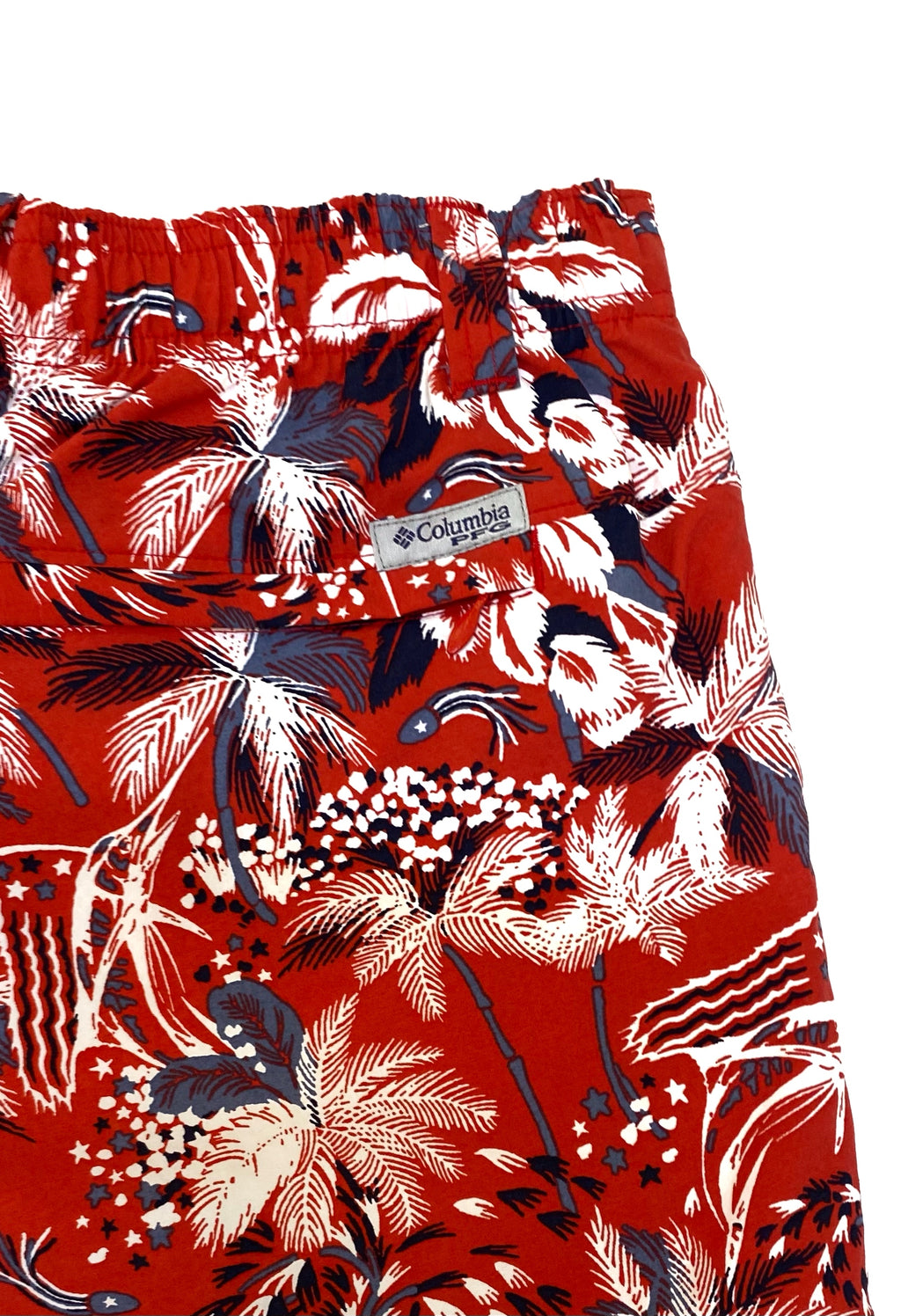 Pantaloneta Columbia PFG Tropical — Roja