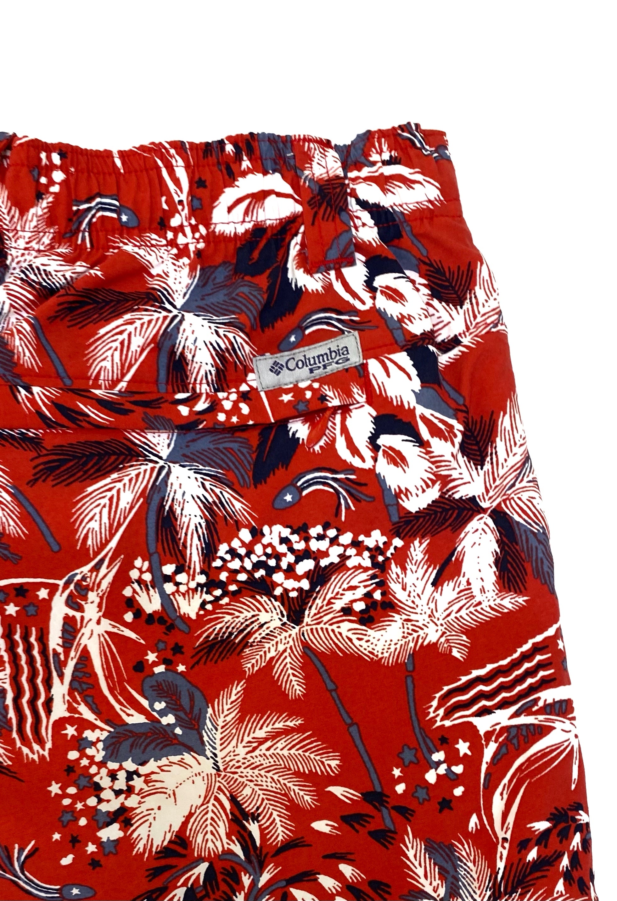 Pantaloneta Columbia PFG Tropical — Roja