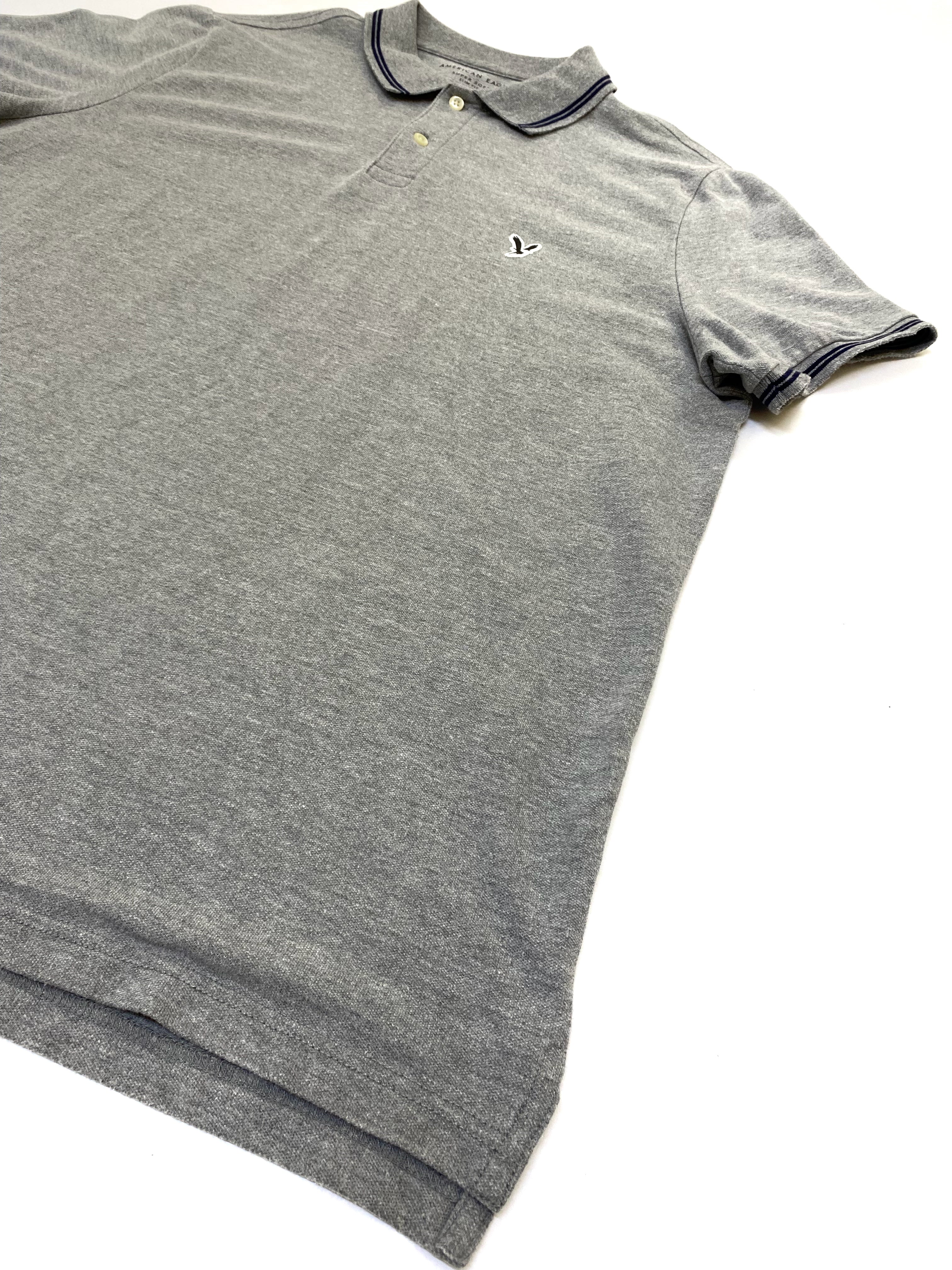 Polo American Eagle  Gris