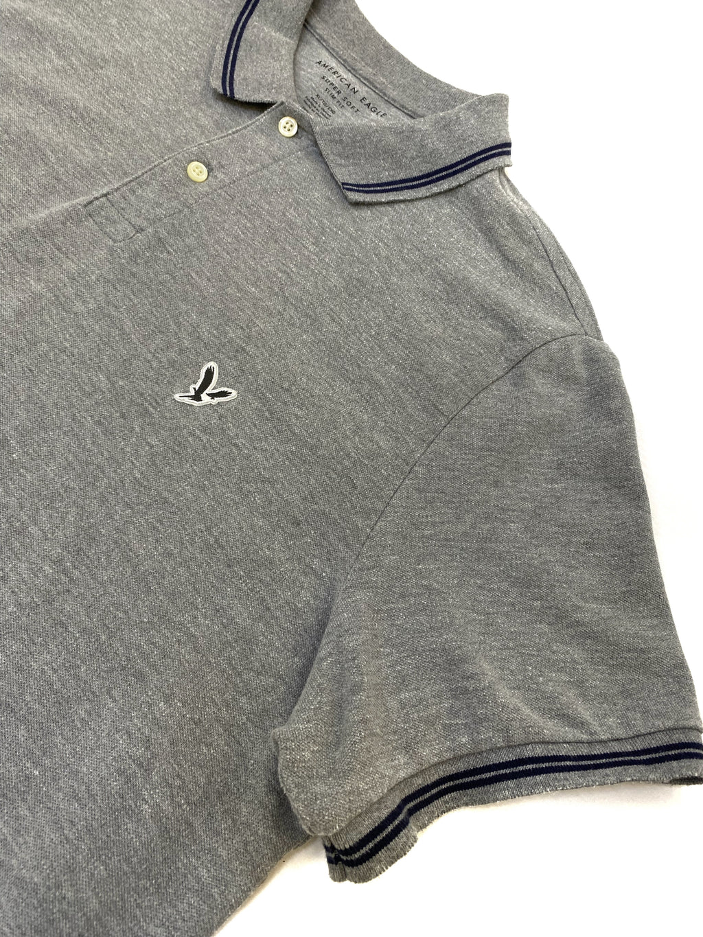 Polo American Eagle  Gris