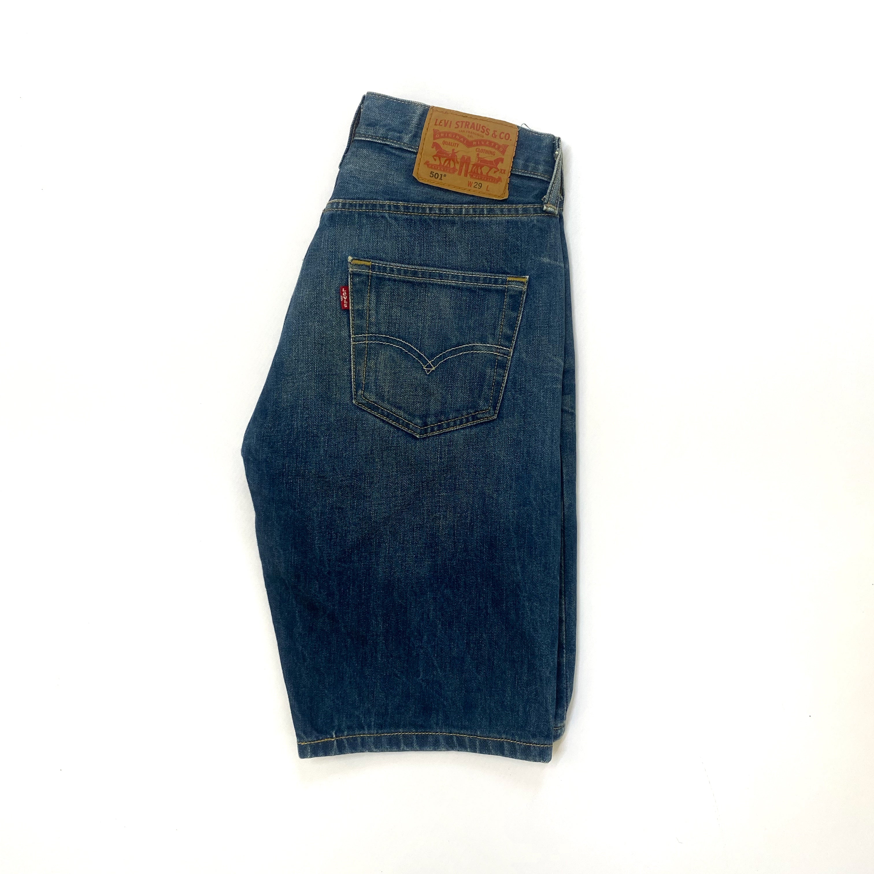 Bermuda Levi's 501  Jean Azul Oscuro